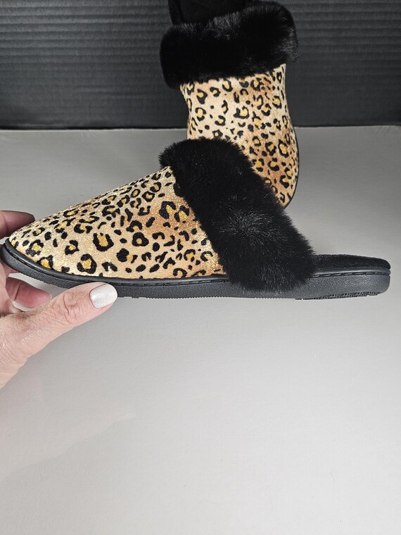 Totes Toasties Women's Memory Foam Cheetah Print … - image 8