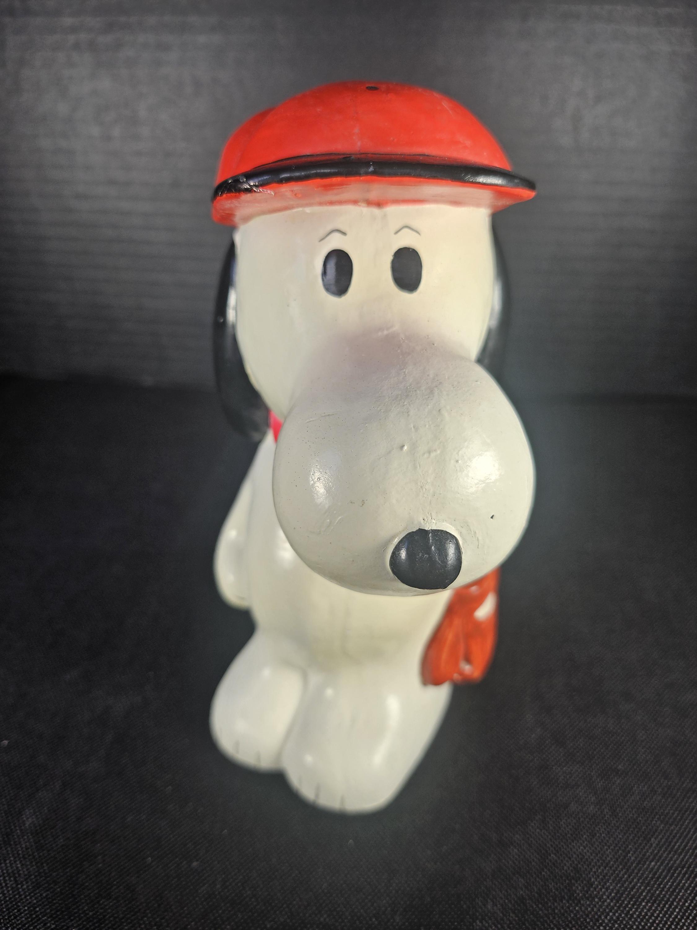 Vintage Peanuts 1971 Baseball Snoopy Ceramic Bank With Stopper - Etsy