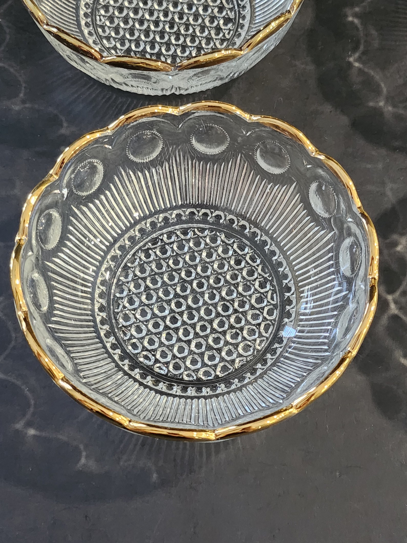 Set of 5 Vintage Bartlett and Collins St Genevieve Manhattan Pattern ...