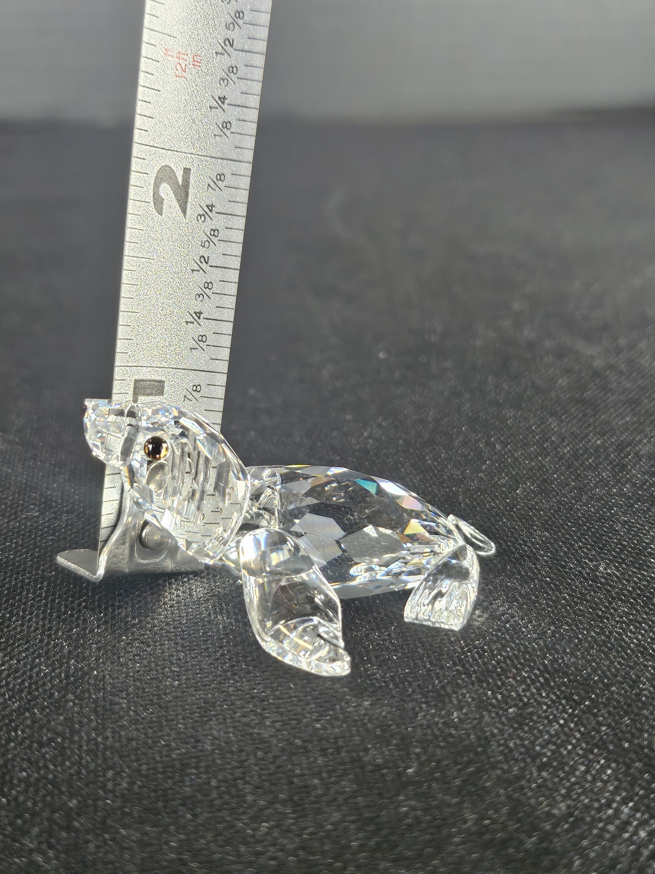 Swarovski Crystal Baby Sea Lion Figurine Retired Piece From