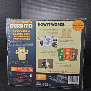 New Sealed Throw Throw Burrito By Exploring Kittens A Dodge ball Party Card Game image 3