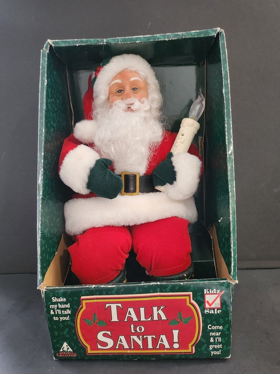 Vintage Holiday Creations Talk to Santa New Old Stock Tested 1999