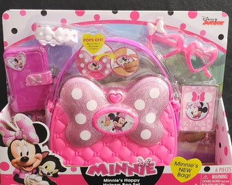 Disney Minnies Happy Helper Bag Set Dress Up Pretend New