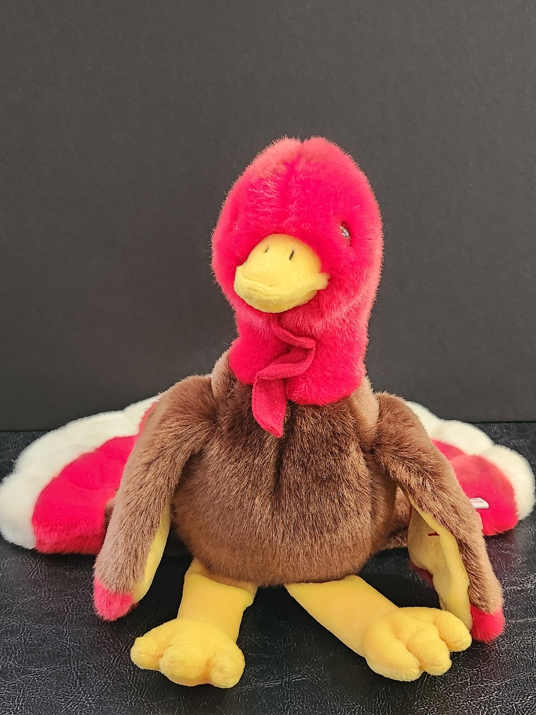 Ty Beanie Baby 1999 Gobbles the Turkey Large Retired Etsy