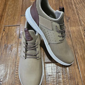 Man Skechers Delson-Camben Tan Slip-On Casual Sports Shoe Sneaker New Condition Size 11