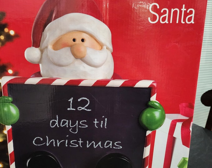 Costco Chalkboard /santa Christmas Decor Etsy