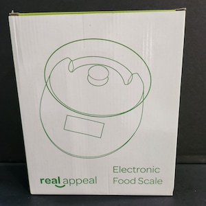 Real Appeal Electronic Food Scale New Inbox With Plastic Bowl
