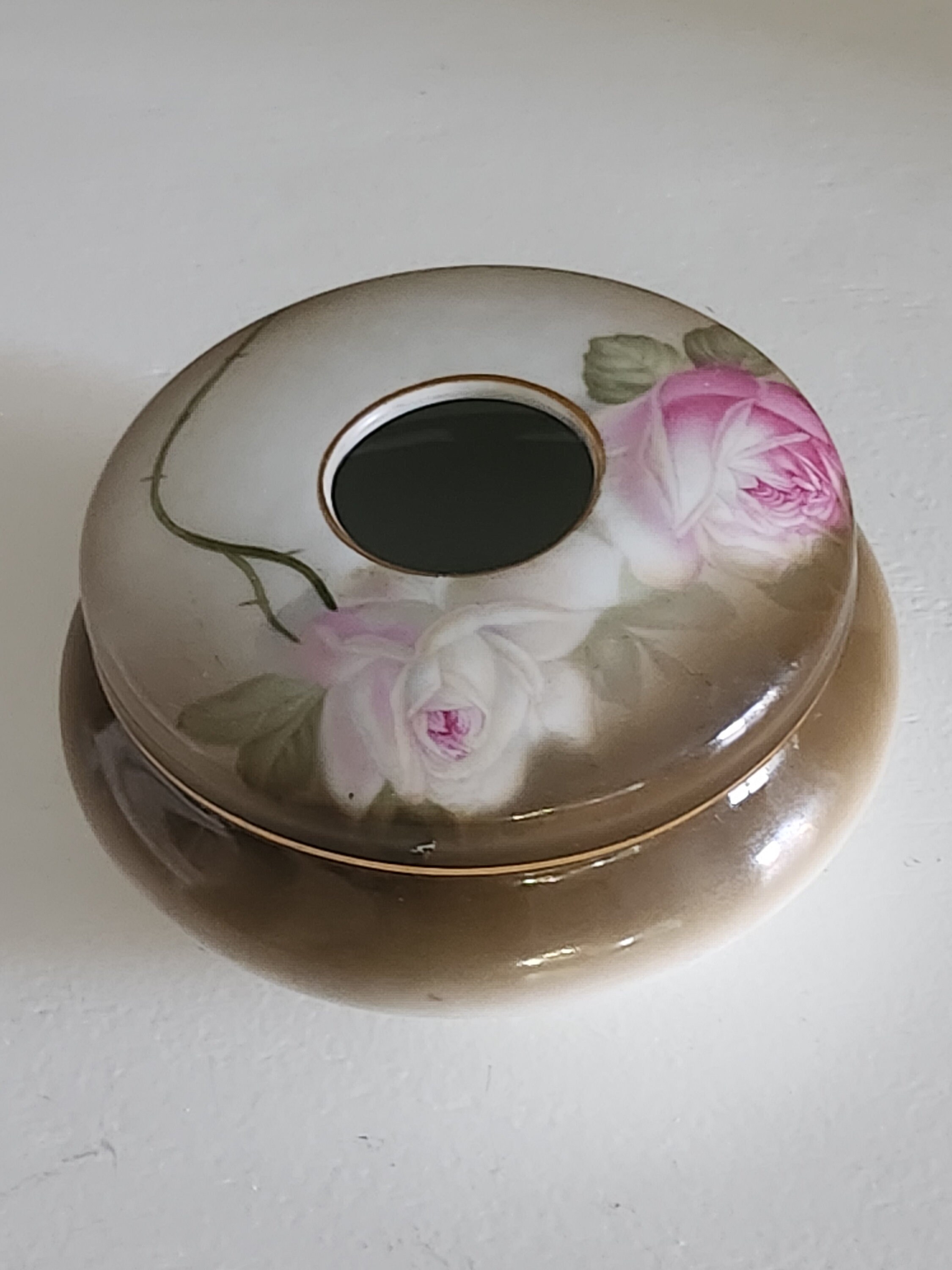 Antique Z. S. & Company Bavaria Hair Receiver Porcelain 