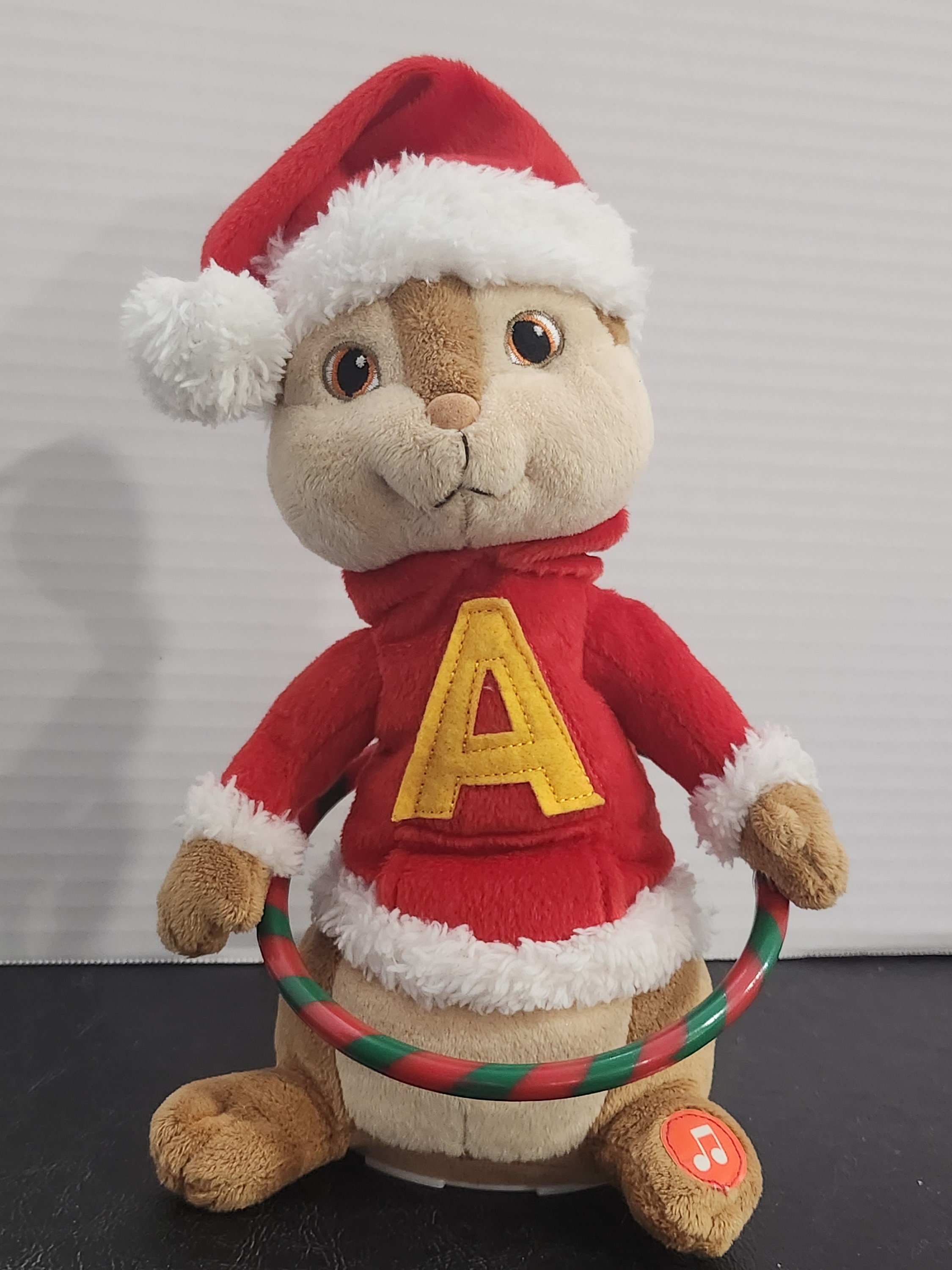 Alvin The Chipmunk Animated Hula Hoop Musical Santa Plush