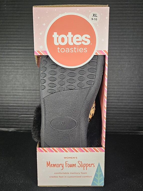 Totes Toasties Women's Memory Foam Cheetah Print … - image 4