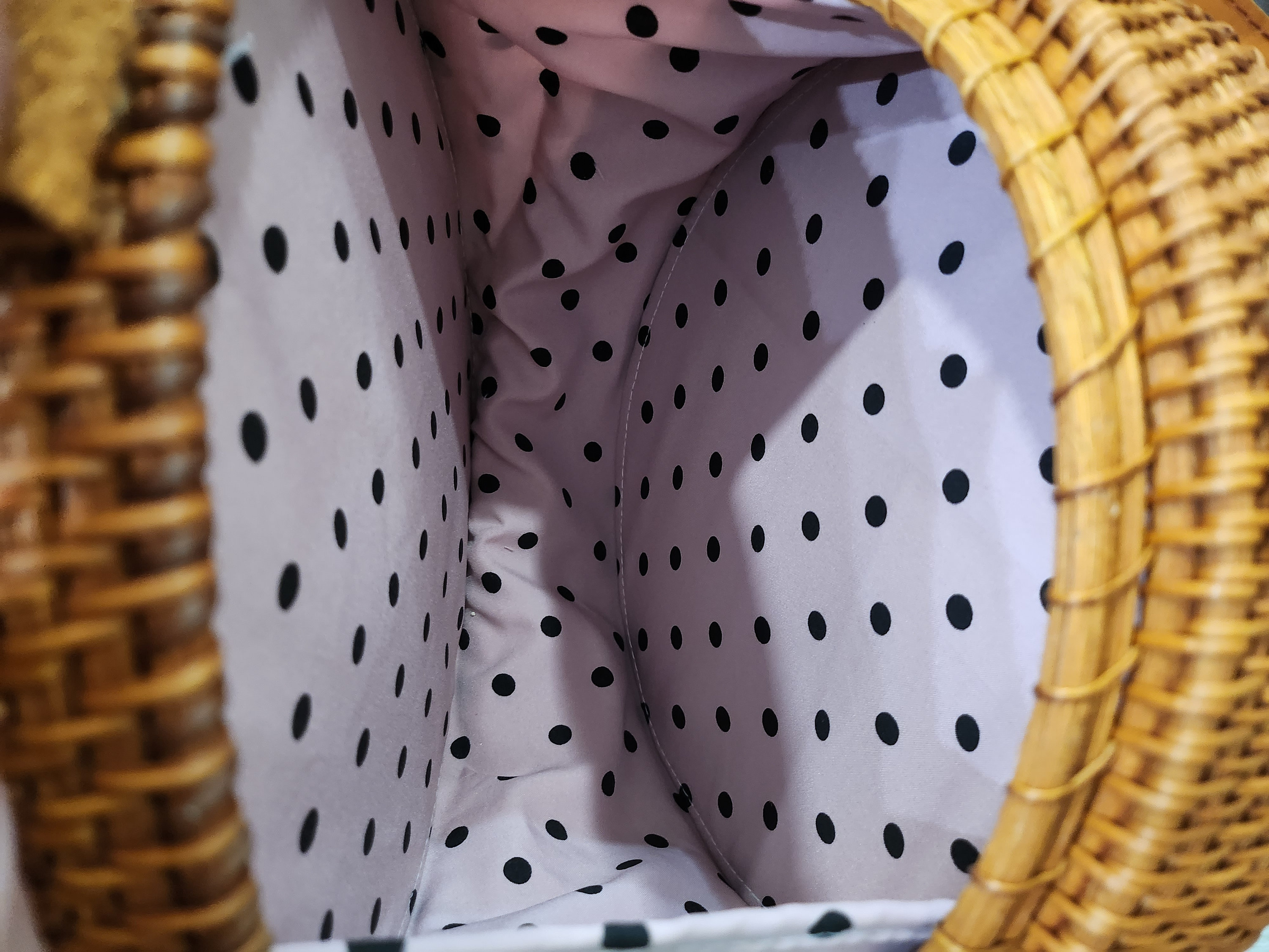 Lila Rattan Bag