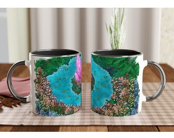 Crystal Spring Landscape Ceramic Mug, Coffee Mug, Dishwasher Safe
