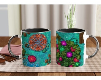Spring Fairy Land Ceramic Mug, Coffee Mug, Dishwasher Safe