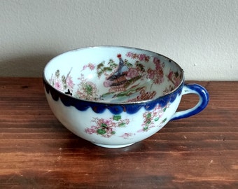 Porcelain Teacup Oriental Vintage