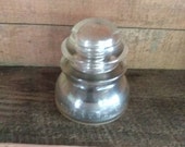 Whitall Tatum No 1 Clear Glass Railroad Telegraph Insulator 34 USA