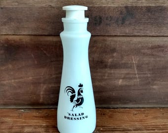 vintage glass salad dressing bottle Bottle, 9 oz Vintage Salad Dressing Bottle, 1970's