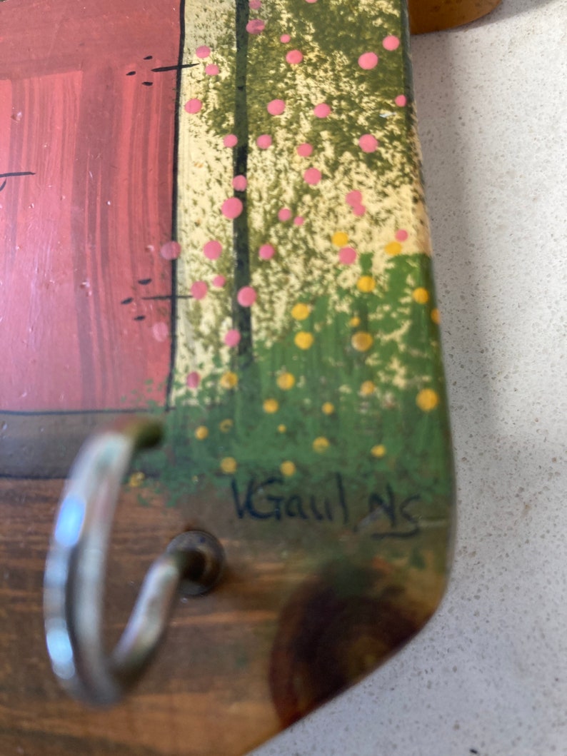 Vintage Hand-painted Key Holder/cabin Decor/ Signed Art Piece - Etsy Canada