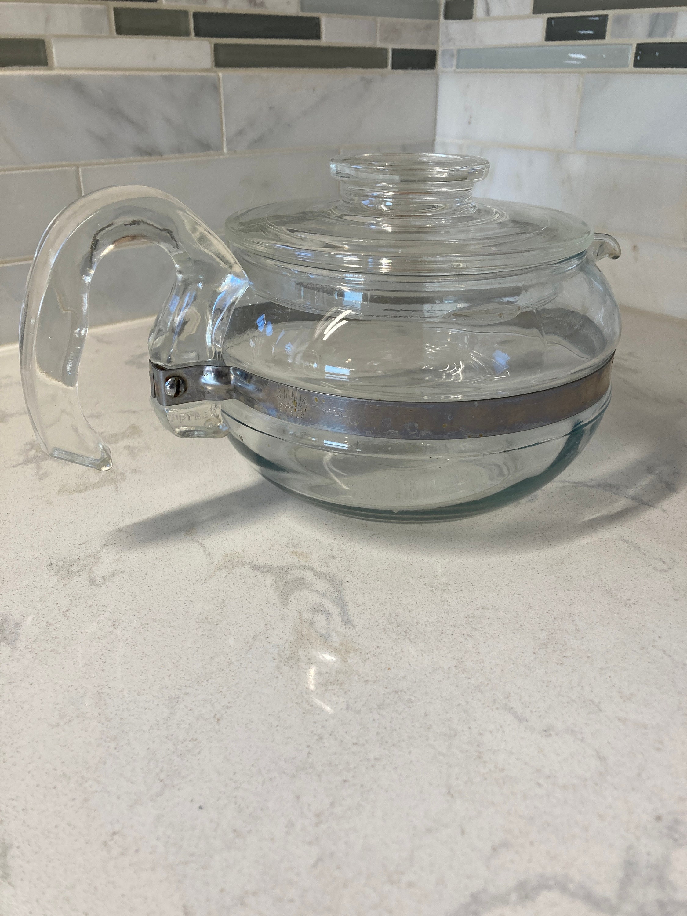 Vintage Pyrex Tea Pot/ Clear Glass Teapot/ MCM Teapot/ Clear Etsy Canada