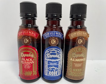 3 mini Kahlua bottles from 1980’