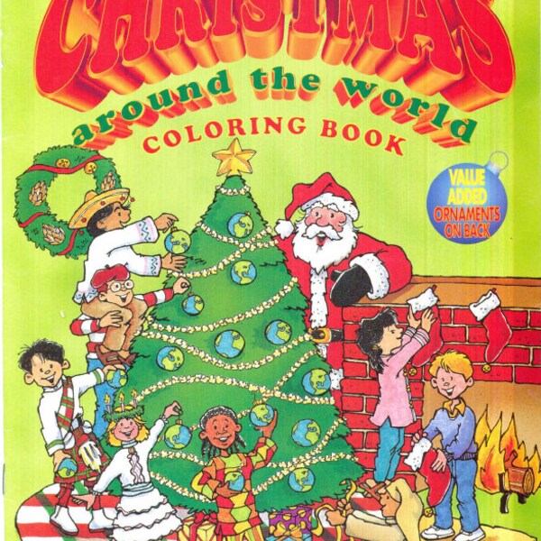 Christmas Around the World Coloring Book - Etsy