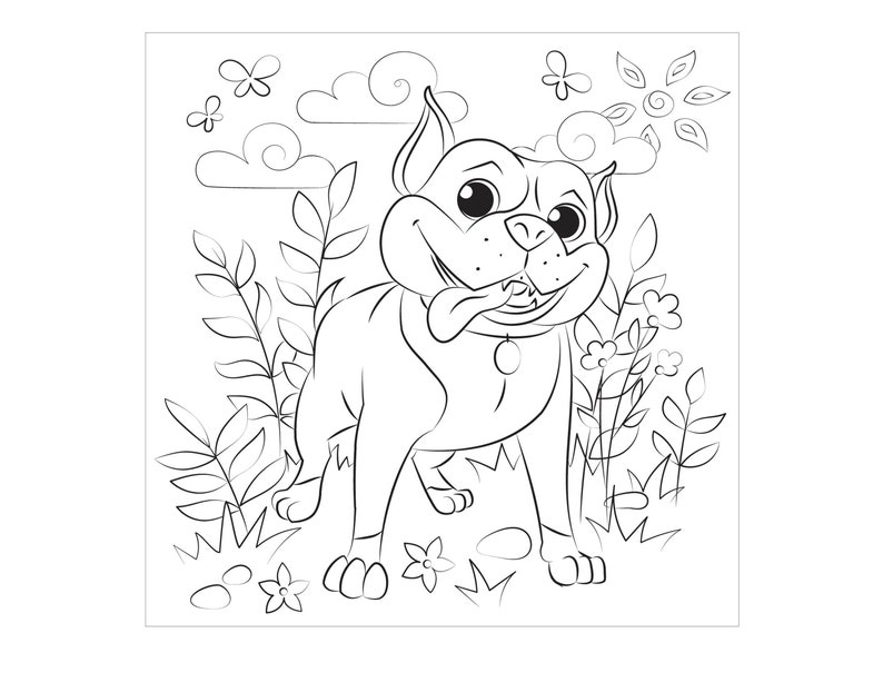 Happy Birthday Animal Coloring Book Etsy