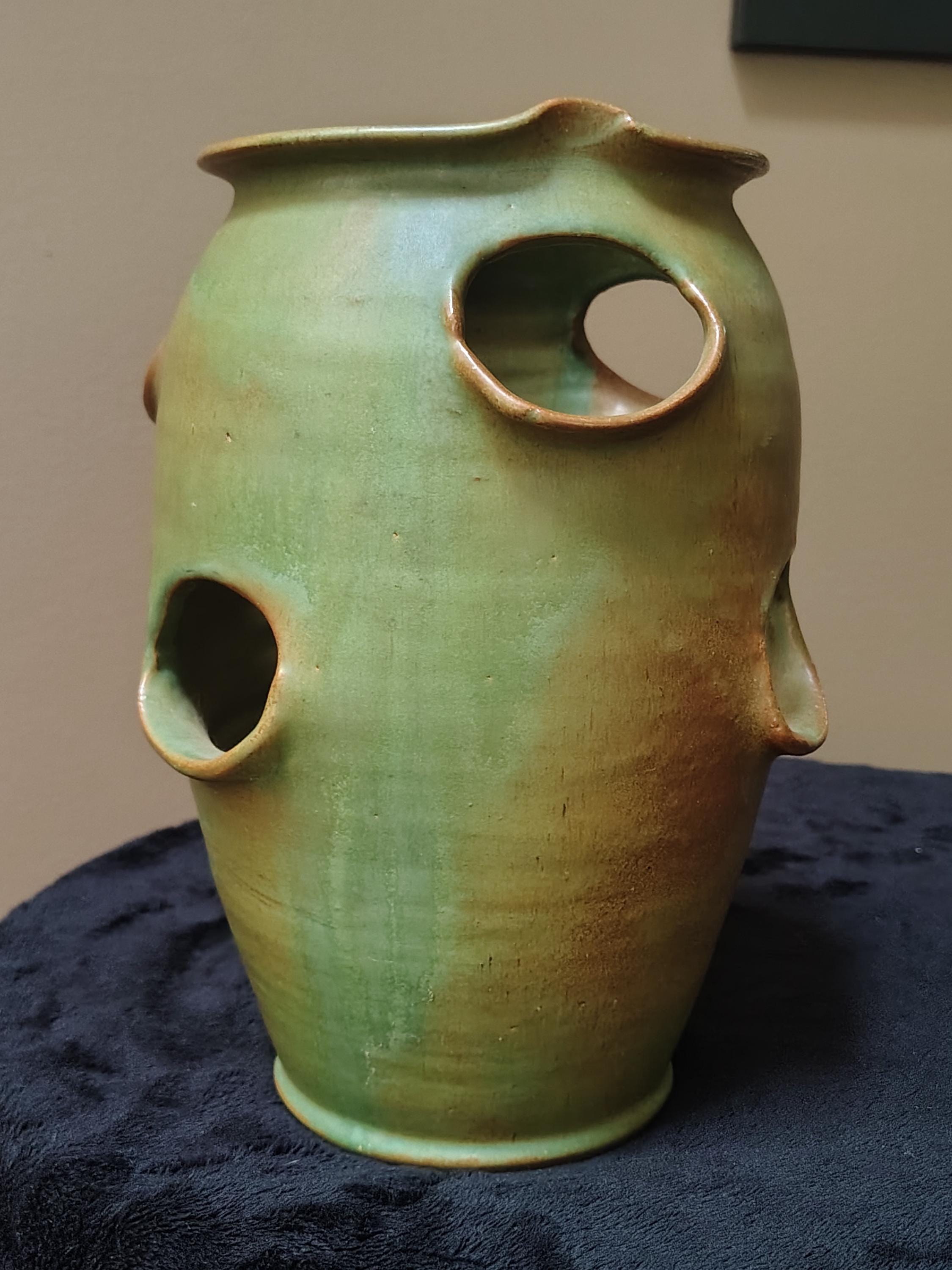陶器　花瓶　花器　Nichols Pottery NC ノースカロライナ Vintage north carolina pottery - Etsy 日本