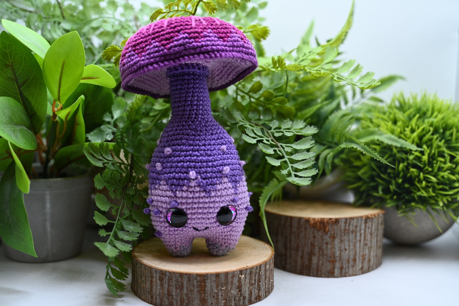 Amigurumi Crochet Mushroom Mushie Buddie Amethyst Deceiver PDF PATTERN ...