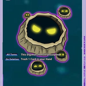 Digimon Token / Fujitsumon / Octomon / Juego de cartas Digimon EX-05 Coliseo de animales