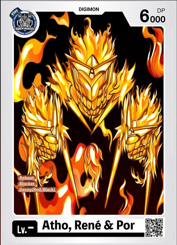 Digimon TCG Tokens | Jesmon Token | Atho, Ren & Por Digimon TCG Tokens | Jesmon Token | Atho, Ren & Por