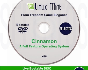 Linux Mint 19.3 Bootable DISC - Cinnamon Edition for Old 32bit Computers