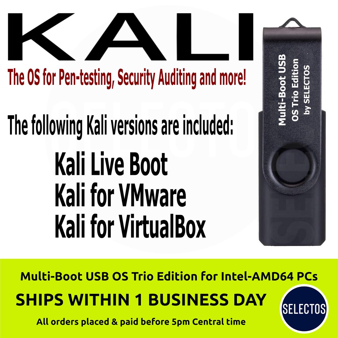 Kali Linux 2026.1 - Multi-boot USB - Live Boot, Vmware, and Virtualbox ...