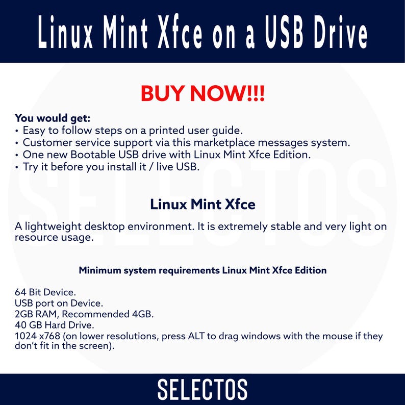 Linux Mint 22.3 Bootable USB - Xfce Edition image 2