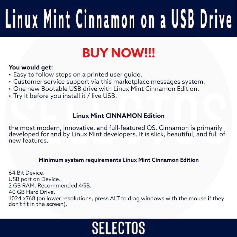 Linux Mint 22.3 Bootable USB - Cinnamon Edition image 2