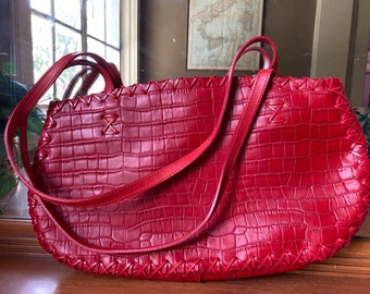 Vintage MaliParmi red handbag - made in Italy