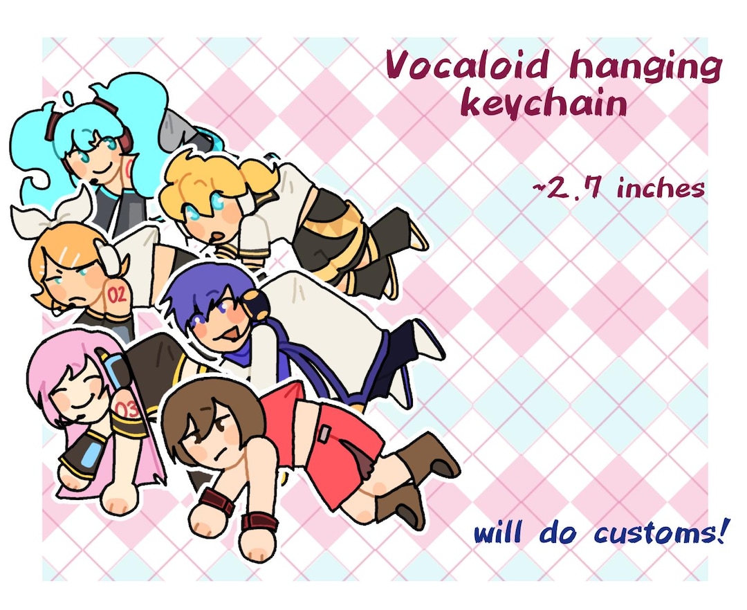 Voco Key Chain Vocaloid Hanging Keychain - Etsy