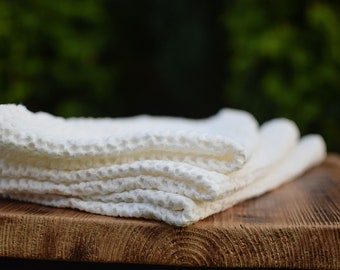 Waffle linen  bath towels,  hand and face linen towels, body towel