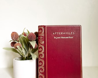 JW Riley 1890 Antique Books Vintage Books Decorative Books Home Decor Rare Books Collectible Gifts for Him Gifts for Her Bookish