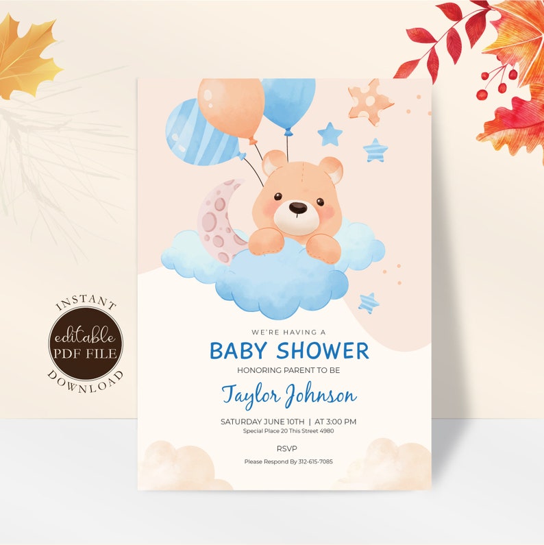 Editable Baby Shower Celebrate Printable Baby Shower Etsy