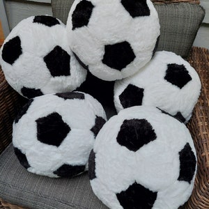 OVERSIZED Plush Soccer Balls, Super Soft Soccer Ball Pillow, Stuffed Soccer Ball, Soccer Gifts, Sports Pillows, Senior Soccer Gift