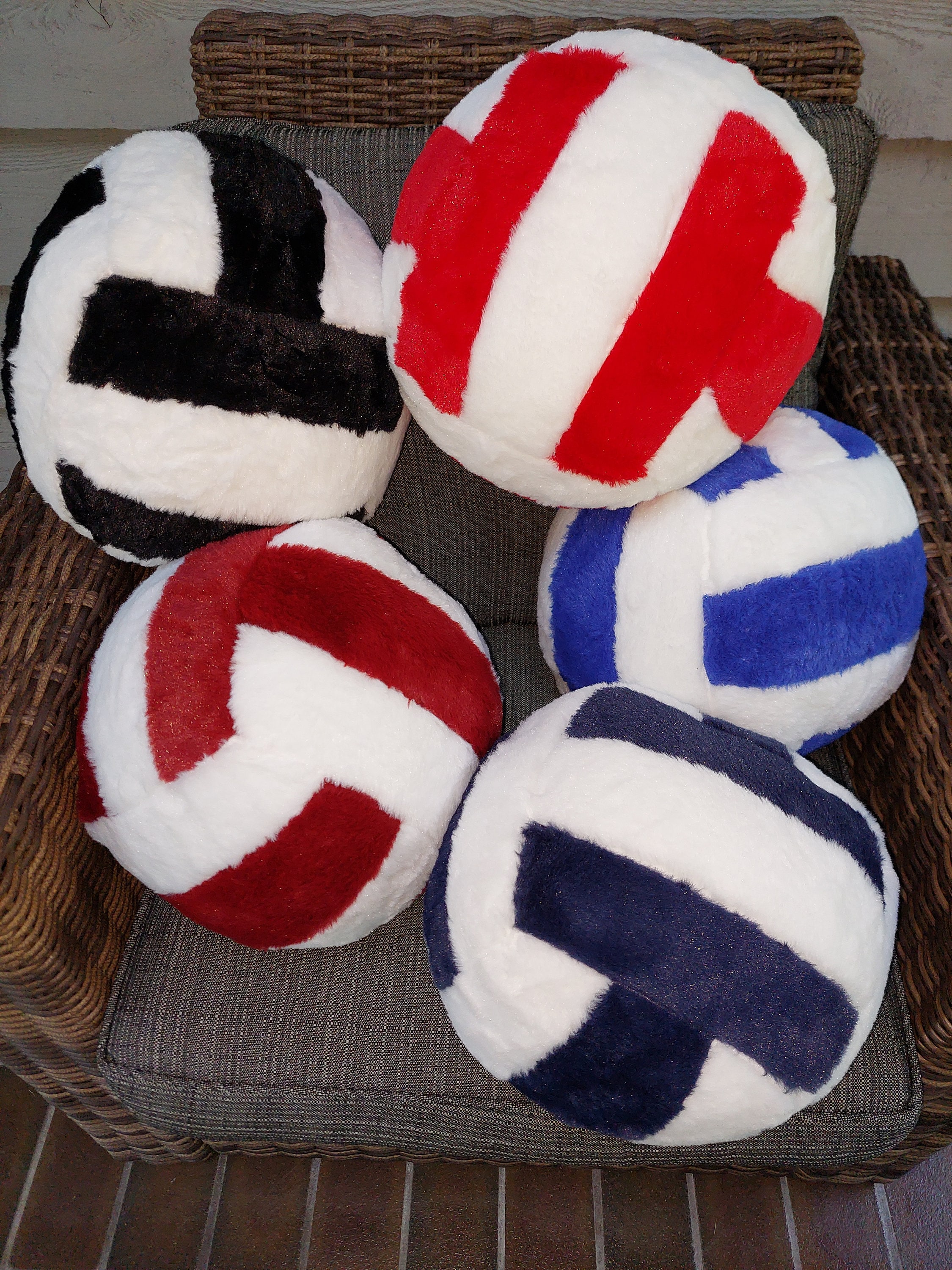 Plush Volleyball Super Soft Volleyball Pillow Stuffed Etsy