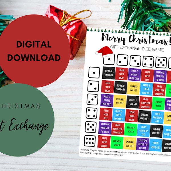 Christmas Gift Exchange Games - Etsy