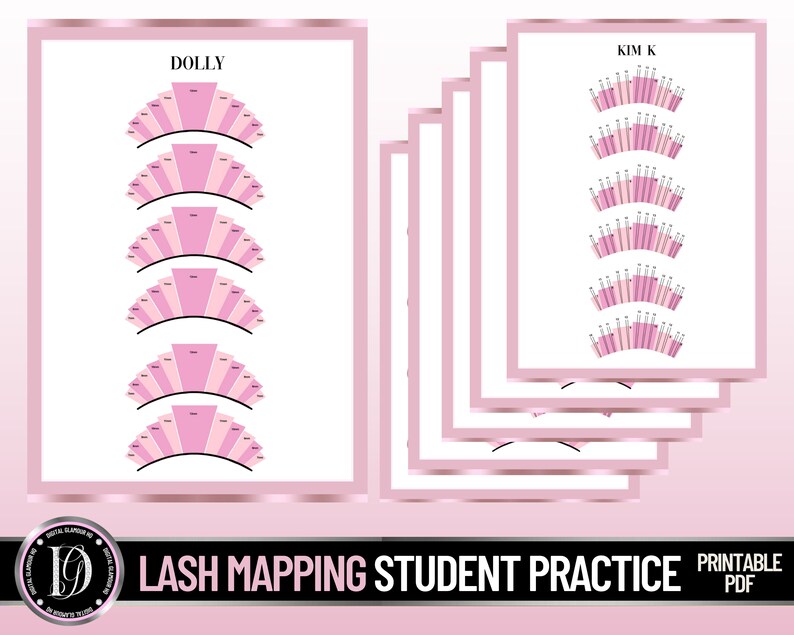 Lash Map Printables Simple Lash Map Practice for Students - Etsy