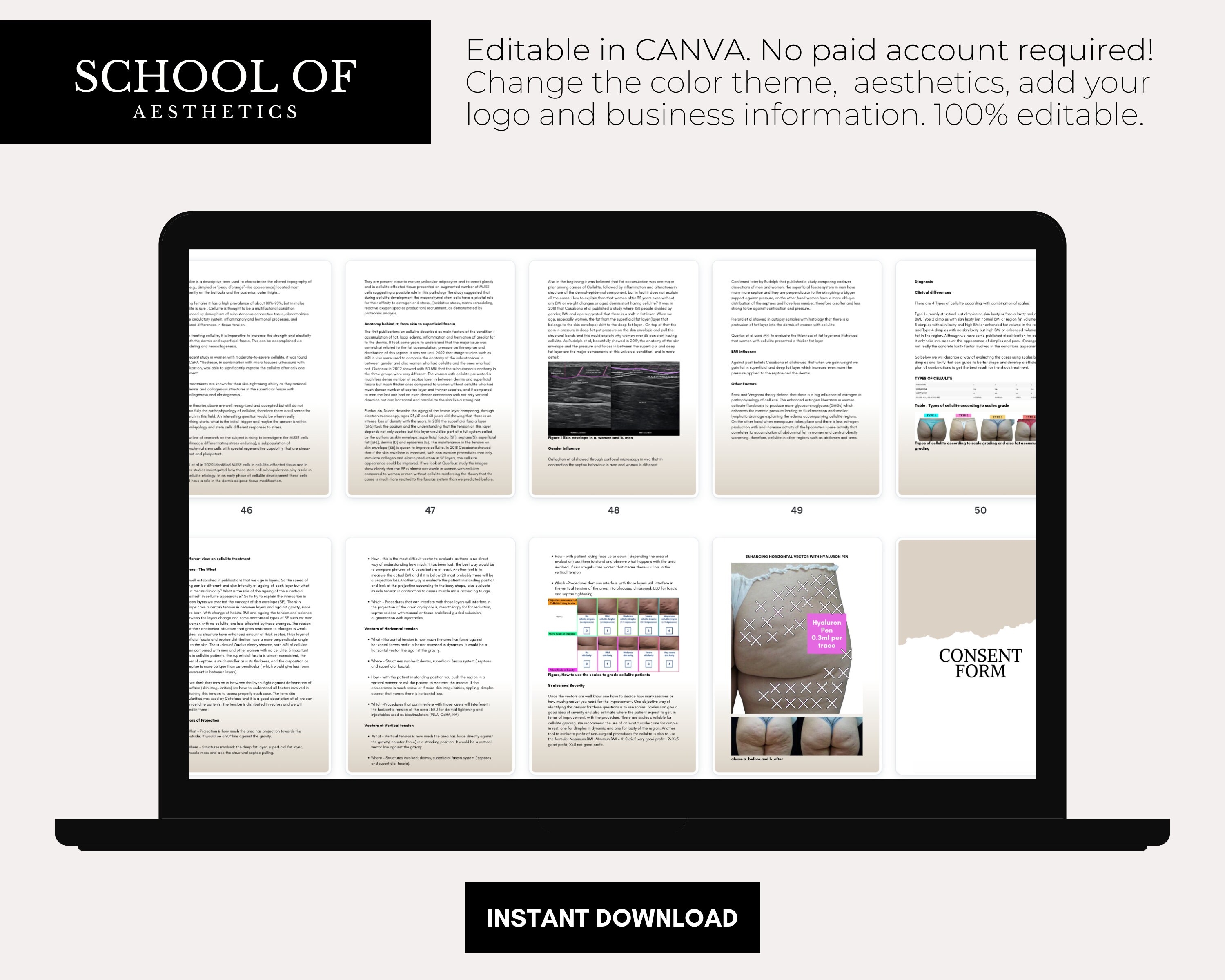 Hyaluron Pen BUTT Fillers Training Manual, Bum Filler Training Guide, Needle Free, Hyaluron Pen