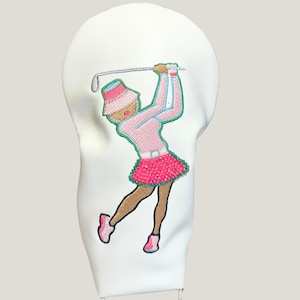 Bejeweled White Driver Headcover with Rhinestone Skirt – Golf Lady Design