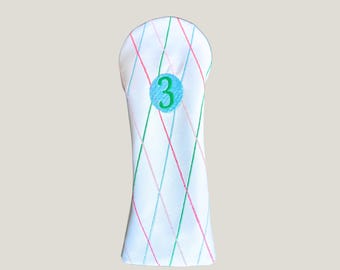 Funda acolchada con diseño de rombos para madera de calle *Tenga en cuenta que la funda es blanca*