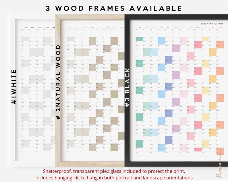 Giant 2024 Wall Calendar 2024 Large Wall Planner Annual Planner Yearly