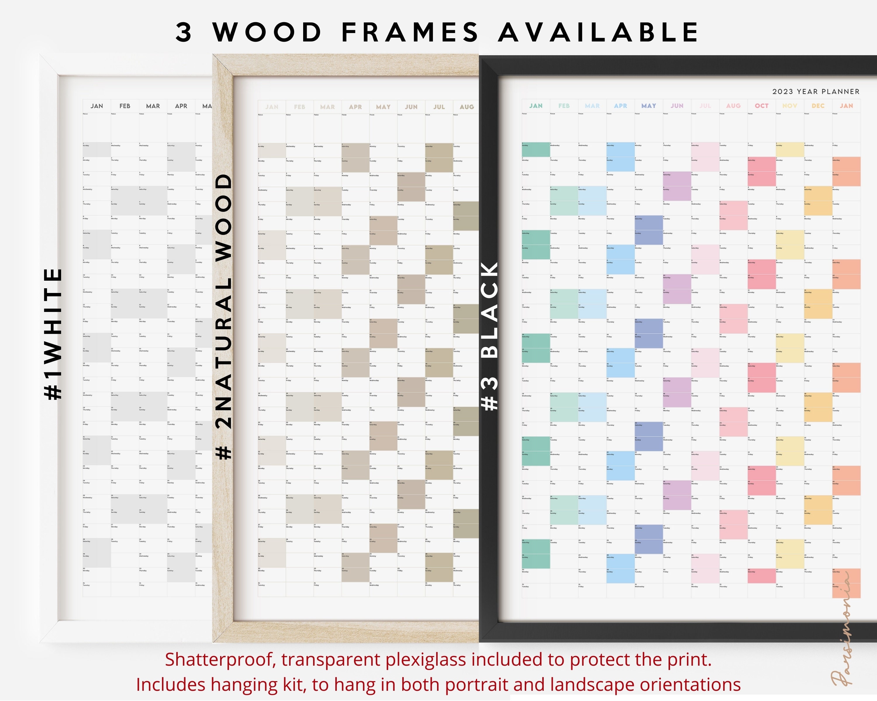 Giant 2024 Wall Calendar 2024 Large Wall Planner Annual Planner Yearly