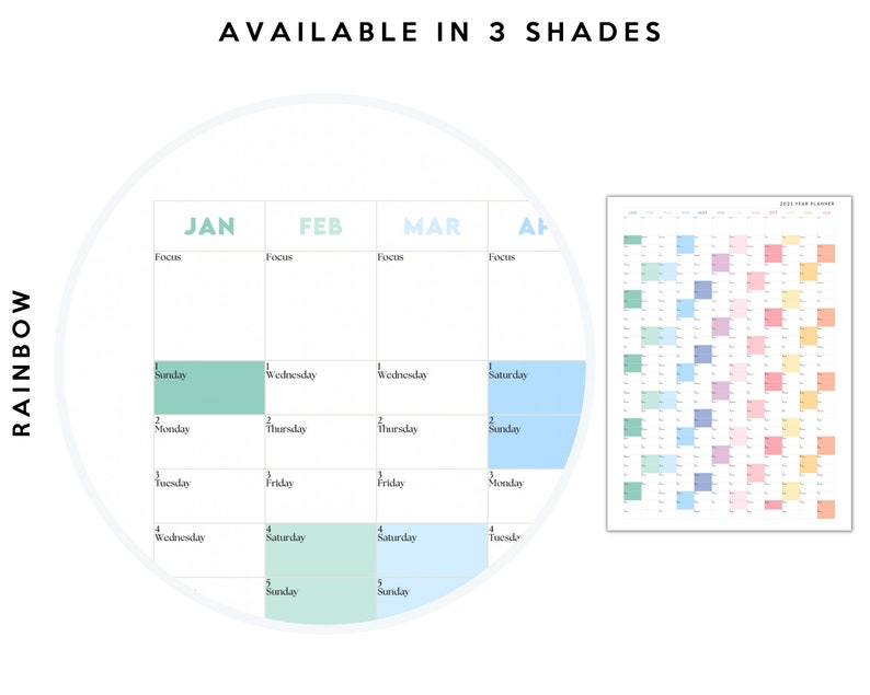 Giant 2024 Wall Calendar 2024 Large Wall Planner Annual Planner Yearly