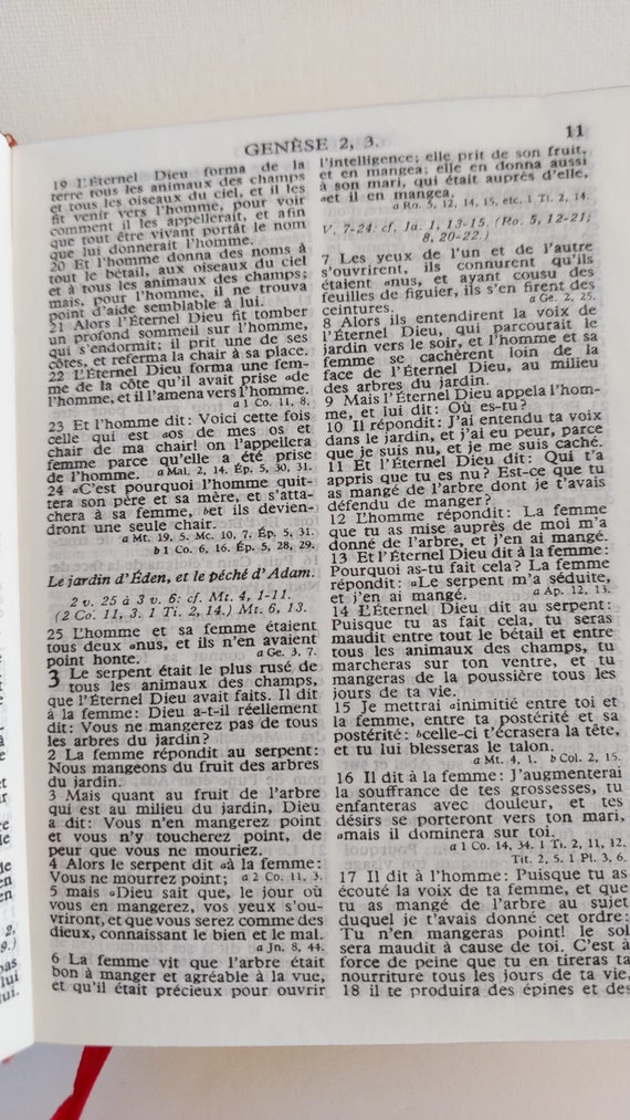 La Sainte Bible En Francais - Olive Wood Holy Bible in French