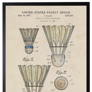 Badminton Shuttlecock Patent